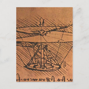 Geen hogere resolutie beschikbaar. Leonardo_helico Briefkaart