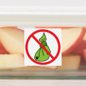 Geen hond poep vierkant labels (Aangebracht)