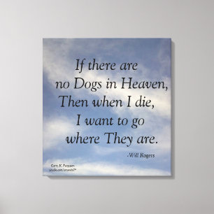 GEEN HONDEN IN ZWARE KANVAS-AFDRUKKEN MET HEAVEN CANVAS AFDRUK