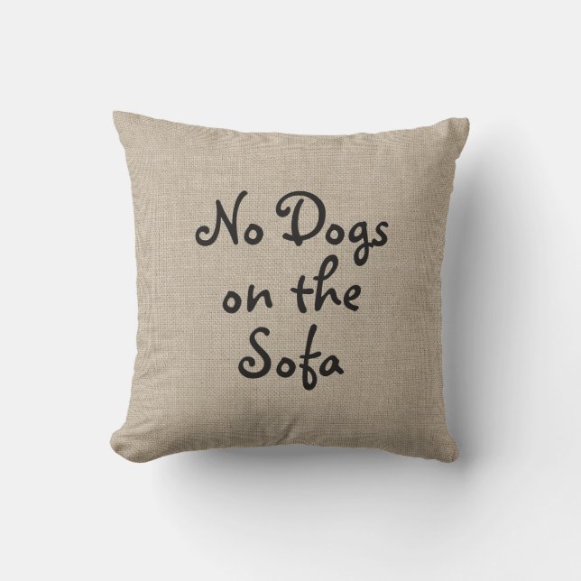Geen honden op de Sofa Pillow Kussen (Voorkant)