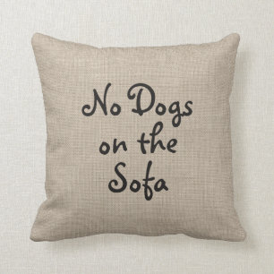 Geen honden op de Sofa Pillow Kussen