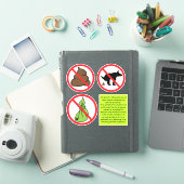 Geen honden Poop Sticker (iPad Cover)