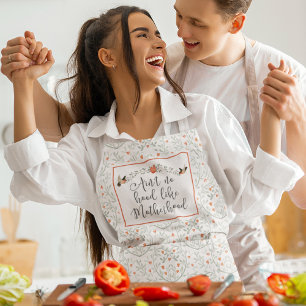 Geen Hood als Motherhood Funny Quote Schort