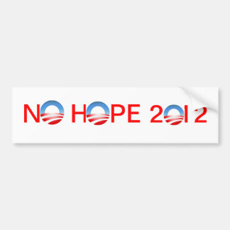 Geen hoop 2012 bumpersticker