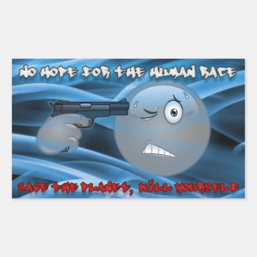 Geen hoop rokerige blauwe Sticker (Voorkant)