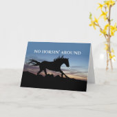 Geen Horsin' Around Kaart (Gele Bloem)