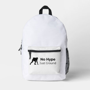 Geen Hype. Alleen Grond Tote Bag Ontwerp Bedrukte Rugzak