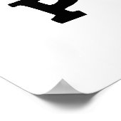 Geen IBF-antennes of touwtjes Poster (Hoek)