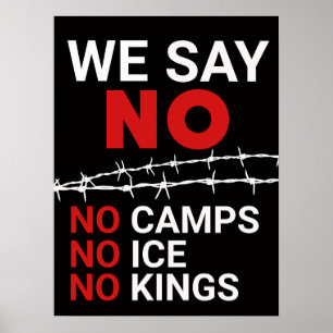 Geen ICE Geen Kampen Geen Koningen DOWNLOAD Teken Poster