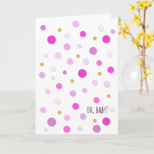 Geen idee dat je die oude bruine Stippen was Kaart (Gele Bloem)