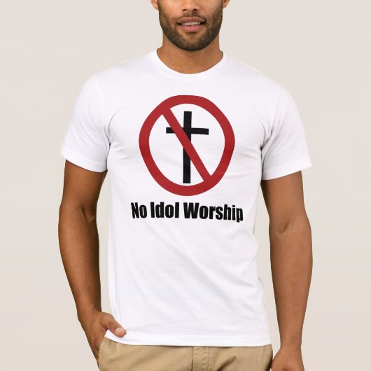geen idolaankruising t-shirt (Voorkant)