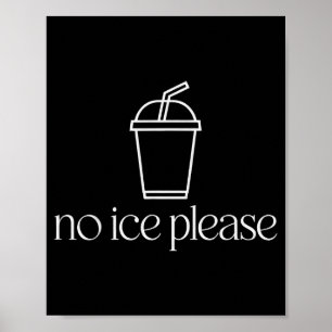 Geen ijs alstublieft poster