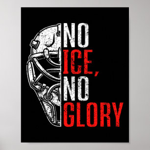 Geen Ijs Geen Roem Grappige IJshockey  Poster