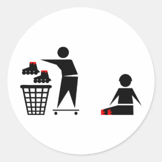 Geen inline ronde sticker