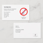 Geen instrumentele objecten Blauw Violin II Wit Visitekaartje (Voorkant / Achterkant)