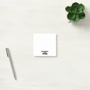 Geen Interesse In Je Mening Post-it® Notes