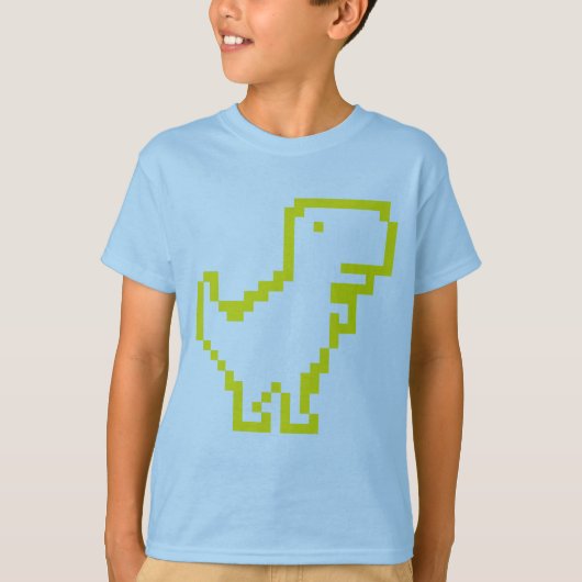 Geen internet dinosaurus t-shirt (Voorkant)
