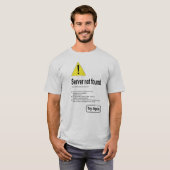 Geen internettoegang t-shirt (Voorkant volledig)
