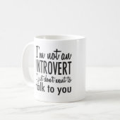 Geen Introvert Mok (Voorkant links)