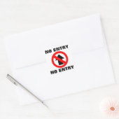 Geen invoerteken vierkante sticker (Envelop)