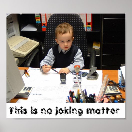 Geen Joke Poster (Voorkant)