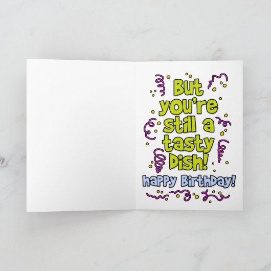 geen jonge meid meer kaart (Binnen)