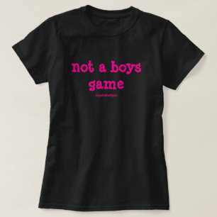 Geen Jongensspel Bold Roze T-shirt
