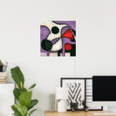 Geen Jug Poster Wall Art - Abstract schilderij (Thuiskantoor)
