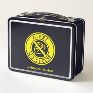 GEEN KAMER Alert & Name Metal Lunch Box