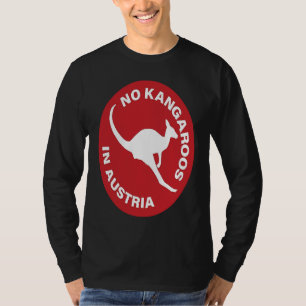 Geen kangoeroes in Oostenrijk Grappig Australië T-shirt
