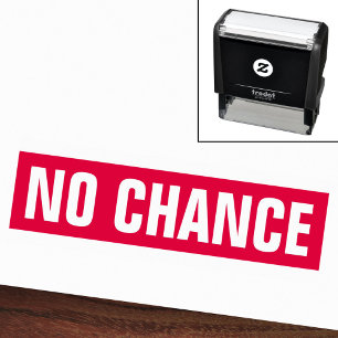 Geen kans grappig zelfinktende stempel