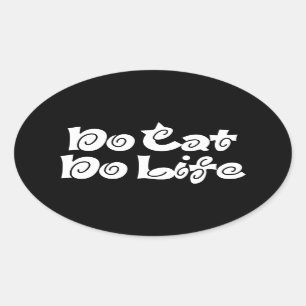 Geen kat Geen levensovaal Sticker