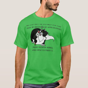 Geen kat van zijn eerste vier de laatste eenheid v t-shirt