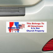 Geen kerkbezit bumpersticker (Op auto)