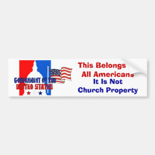 Geen kerkbezit bumpersticker