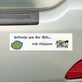 geen kinderen bumpersticker (Op auto)