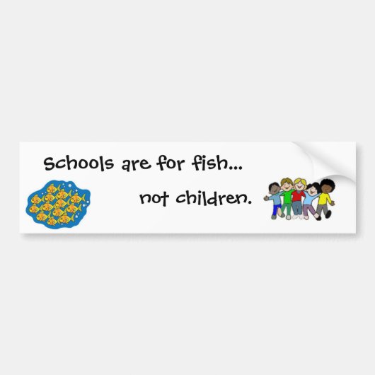 geen kinderen bumpersticker (Voorkant)