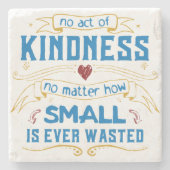 Geen Kindness-wet Stenen Onderzetter (Voorkant)