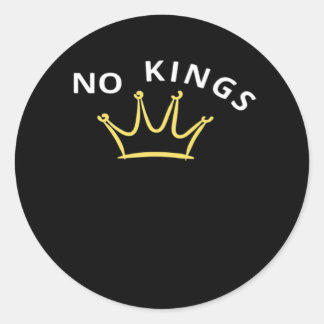 Geen Kings Klassieke Retro Koele Stijl Ronde Sticker