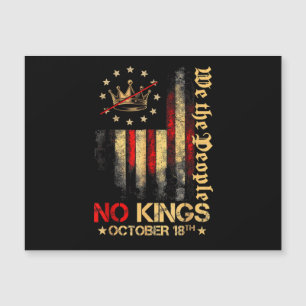 Geen Kings Vintage Amerika Vlag 1776 Oktober 18
