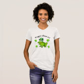 Geen Kissin' Saint Patrick ziet terug T-shirt (Voorkant volledig)