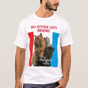 Geen Kitten links achter pompoen voor President T-shirt