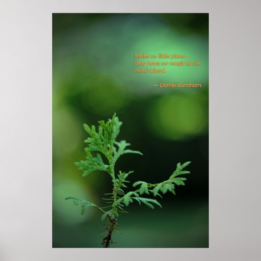 Geen kleine plannen poster (Voorkant)