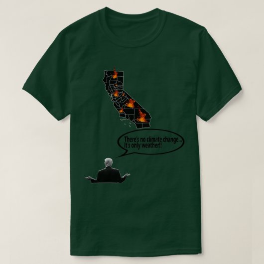 Geen klimaatverandering t-shirt (Design voorkant)