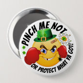Geen knijpen St. Patrick's Day Button (Voorkant /achterkant)