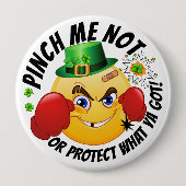 Geen knijpen St. Patrick's Day Button (Voorkant)