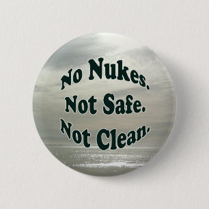 Geen Knoop van Nokken bij de Seashore Ronde Button 5,7 Cm