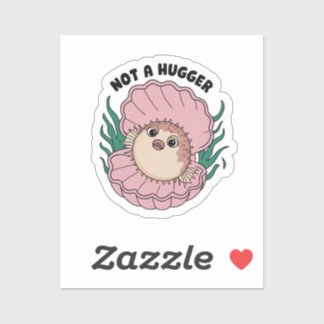 Geen knuffelaar, cactus, grenzen stellen sticker