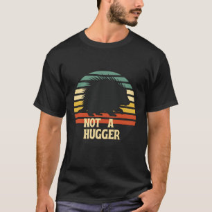 Geen Knuffelaar Stekelvarken Zwart T-shirt