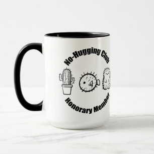 Geen knuffelclub mok